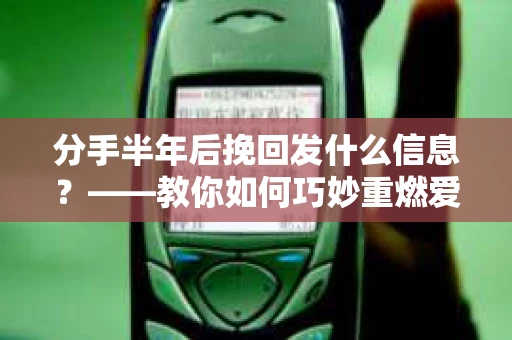 分手半年后挽回发什么信息？——教你如何巧妙重燃爱火