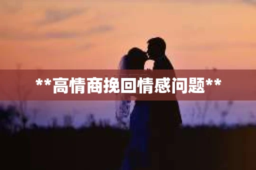 **高情商挽回情感问题**