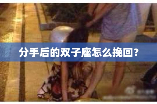 分手后的双子座怎么挽回？
