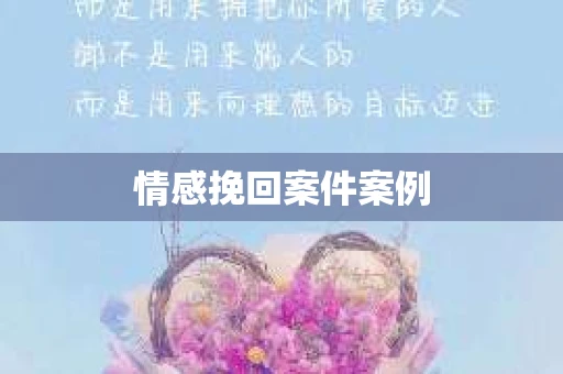 情感挽回案件案例