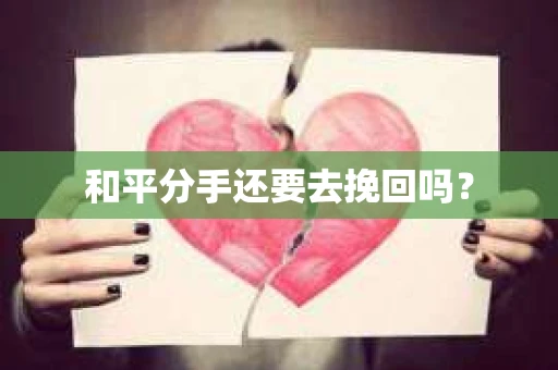 和平分手还要去挽回吗？