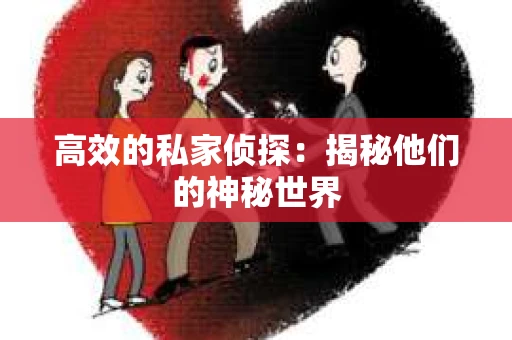 高效的私家侦探：揭秘他们的神秘世界