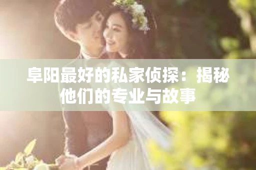 阜阳最好的私家侦探：揭秘他们的专业与故事