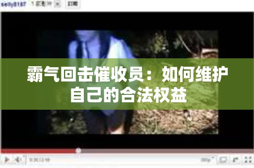 霸气回击催收员：如何维护自己的合法权益